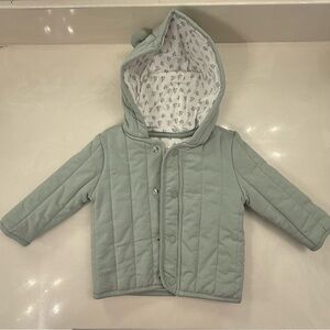 Max Studio Kids Quilted Puffer Jacket - Light Gray